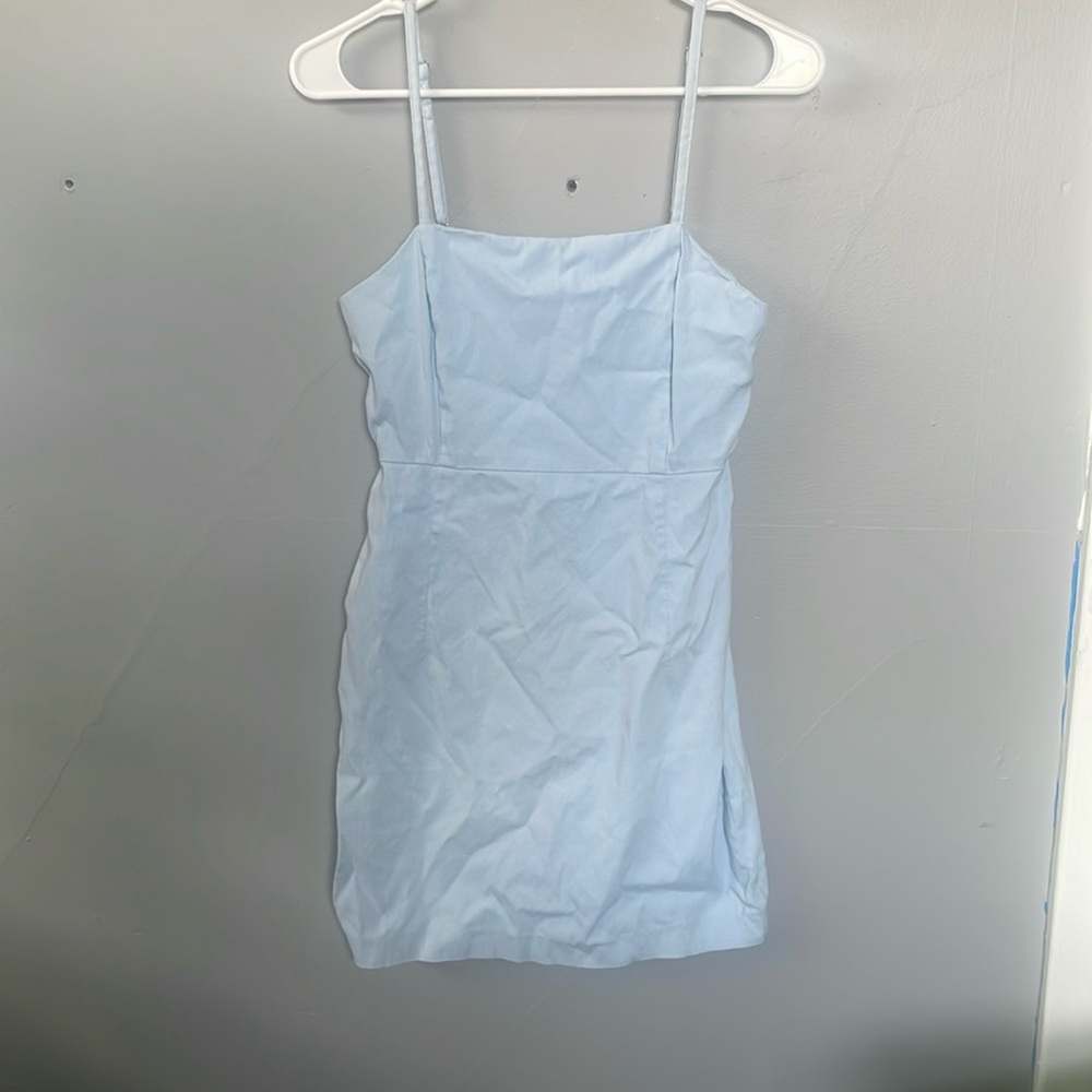 Forever 21 Women’s Medium powder blue a-line Y2K mini dress clueless prep